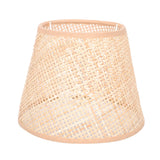 Khaki Rattan Floor Lamp Shade Replacement 6.7x6.7in for Study Room, 1 Piece and Stylish