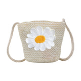 Girls Knitting Bag Straw Handbags for Summer Crossbody Bag Kids Wallet Girls Purse Straw Bag Beach Bag Beach Tote Bag Little Girl Cross Body Purses Summer Beach Bag A