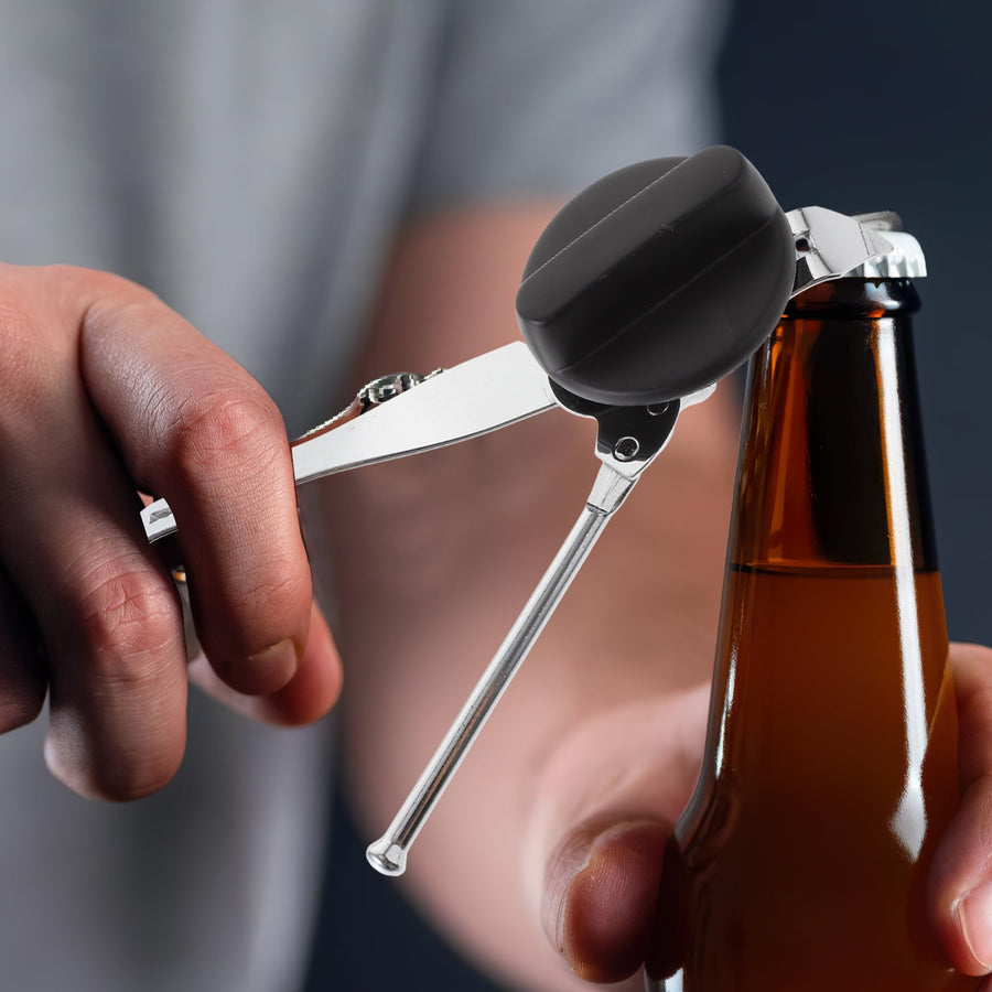 Stainless Steel Manual Bottle Opener Kitchen Tool Set Easy to Use Bar Accessories