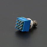 Metal Blue Guitar Footswitch 9 Pin Latching for Reliable Use