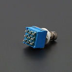 Metal Blue Guitar Footswitch 9 Pin Latching for Reliable Use