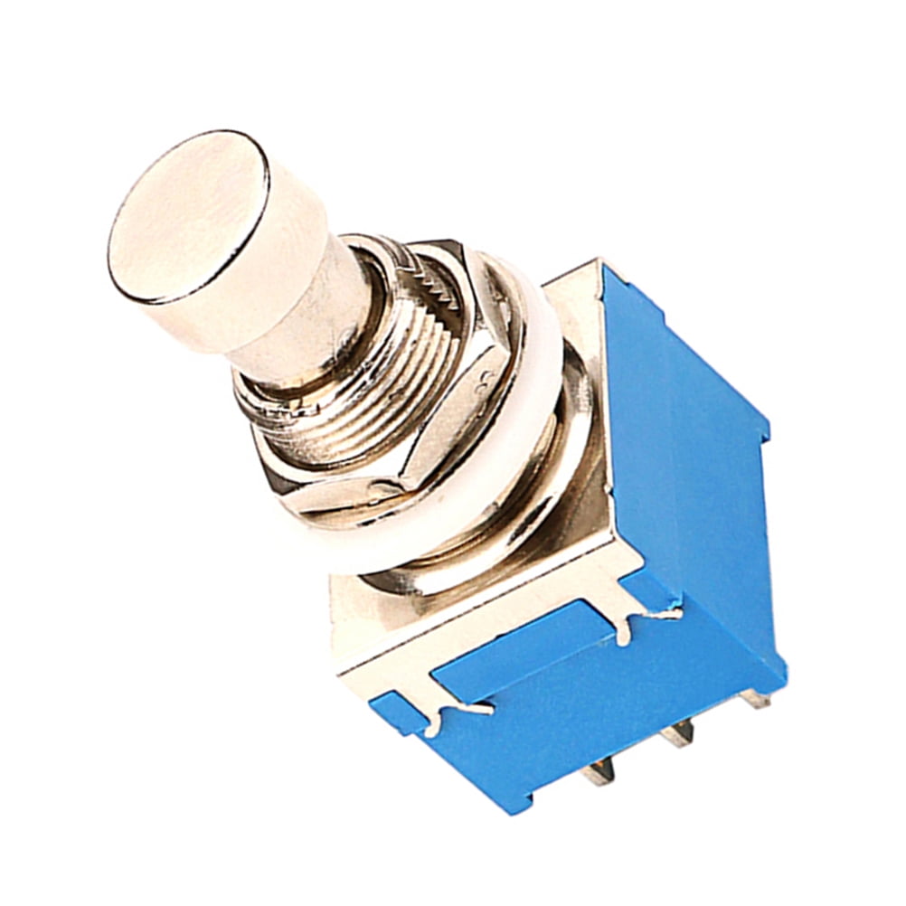 Metal Blue Guitar Footswitch 9 Pin Latching for Reliable Use