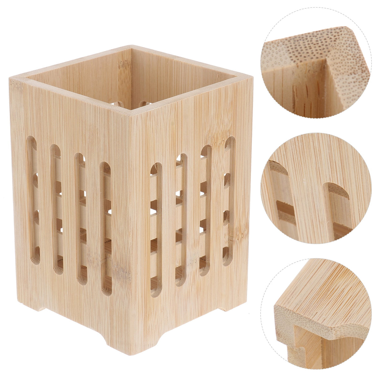 Chopsticks Holder with Holes, Cutlery Organizer Drying Rack, Kitchen Utensil Storage Canister, Tableware Drying Bucket