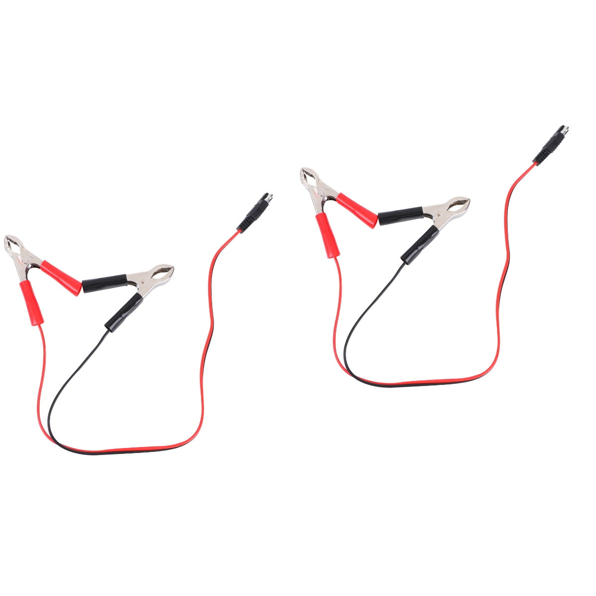 SAE to Alligator Clips Adapter PVC 2Pack for Car Battery and Power Supply