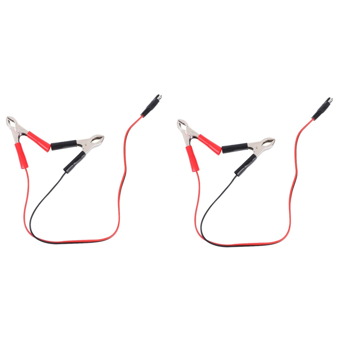 SAE to Alligator Clips Adapter PVC 2Pack for Car Battery and Power Supply