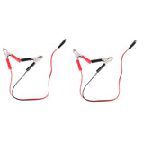 SAE to Alligator Clips Adapter PVC 2Pack for Car Battery and Power Supply