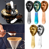 Coffee Scoop Stainless Steel Coffee Measuring Spoon Tablespoon Coffee Scoop Short Handle Measuring Spoon for Ground Coffee Tea Sugar Flour Coffee Scoop (30ml) A