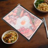 WORGEOUS Menu Covers for Restaurant Poster Display Rack Recipe Folder - Top-Down View