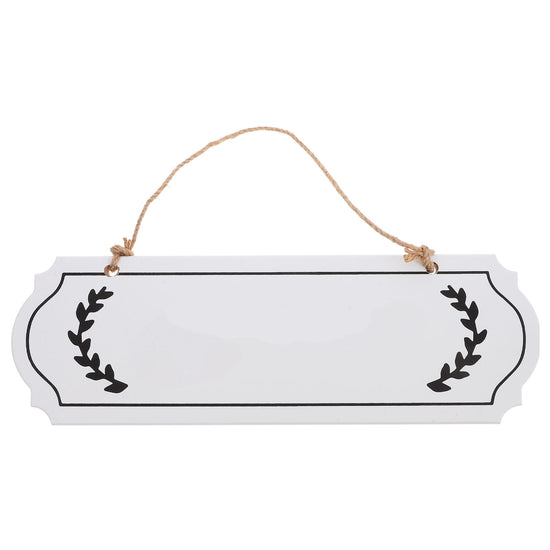 Unfinished Wood Plaque Blank White Sign for DIY Writing Decor