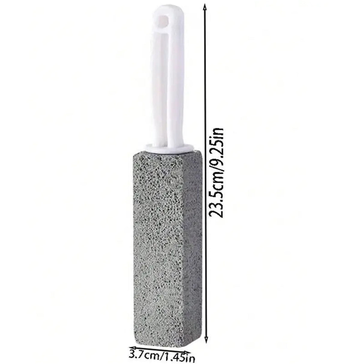 Pumice Stone for Toilet Cleaning, Extra Long Handle Pumice Stone for Toilet Bowl Ring Removal, Bathroom Cleaning Tool for Effective Stain Removal A