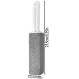 Pumice Stone for Toilet Cleaning, Extra Long Handle Pumice Stone for Toilet Bowl Ring Removal, Bathroom Cleaning Tool for Effective Stain Removal A