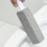 Pumice Stone for Toilet Cleaning, Extra Long Handle Pumice Stone for Toilet Bowl Ring Removal, Bathroom Cleaning Tool for Effective Stain Removal A - Side View
