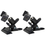 Guitar Phone Mount Metal Holder Black for Music Scores and Video Recording 2Pcs