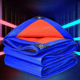 Heavy Duty Tarp Cover, Thick Tarps Waterproof Tear and Rip Proof UV Resistant Tarpaulin with Reinforced Grommets and Edges Blue