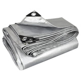 Heavy Duty Tarp Cover, Thick Tarps Waterproof Tear and Rip Proof UV Resistant Tarpaulin with Reinforced Grommets and Edges D