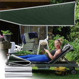 Heavy Duty Tarp Cover, Thick Tarps Waterproof Tear and Rip Proof UV Resistant Tarpaulin with Reinforced Grommets and Edges F - Front View