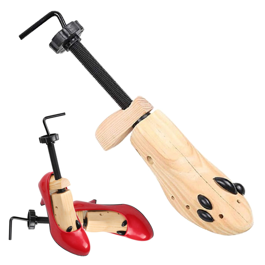 Shoe Stretcher for Men and Women Professional Shoe Adjustable Width & Length, Size 42-46, Wood (Includes Only 1 Shoe Stretcher) M Brown