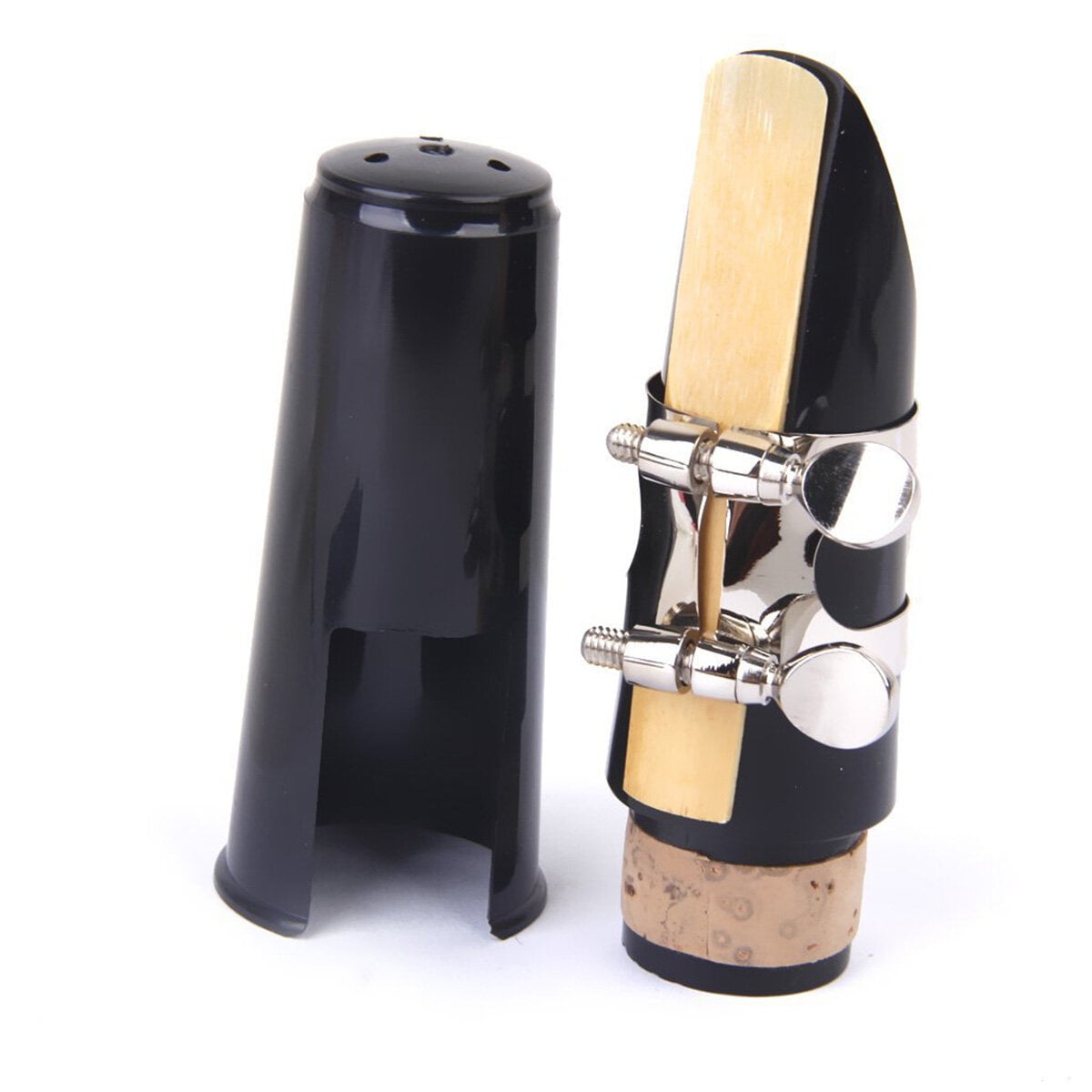 Clarinet Mouthpiece with Cleaning Kit (Black) Black