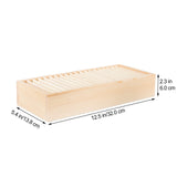 Gift Ribbon Storage Holder Wooden Box Flower Wrapping Ribbon Holder Organizer