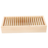 Gift Ribbon Storage Holder Wooden Box Flower Wrapping Ribbon Holder Organizer