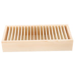 Gift Ribbon Storage Holder Wooden Box Flower Wrapping Ribbon Holder Organizer