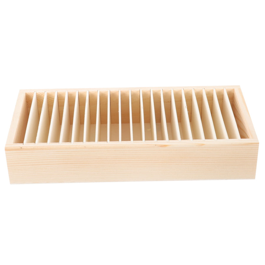 Gift Ribbon Storage Holder Wooden Box Flower Wrapping Ribbon Holder Organizer