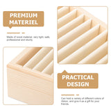 Gift Ribbon Storage Holder Wooden Box Flower Wrapping Ribbon Holder Organizer