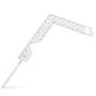 Book Cover Ruler Bookbinding Tools Silver Metal Marking Radian Measuring Tasks 1 Set