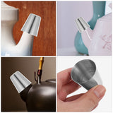 2-Pack Kettle Teapot Spout Lids 4x3.7x3.7 cm Replacement Parts for Tea Pots and Kettles - Front View
