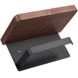 Solid Wood Toilet Paper Holder Stand with Storage Shelf Bathroom Tissue Rack Organizer