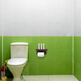 Solid Wood Toilet Paper Holder Stand with Storage Shelf Bathroom Tissue Rack Organizer