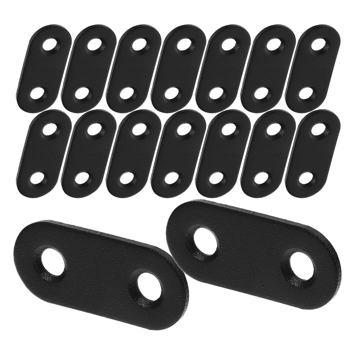 16 Sets Flat Corner Braces Straight Mending Plates Metal Fixing Corner Brace with Screws