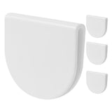4 Pcs Adhesive Shower Curtain Clip Bathroom for Wall Clips White