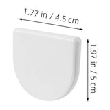 4 Pcs Adhesive Shower Curtain Clip Bathroom for Wall Clips White