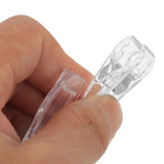 16 Pcs Name Tag Clips for Badges Holder with Display Transparent