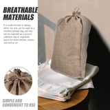 6 Pcs Vegetable Bags for Storage Small Burlap Food Jute Tote Khaki