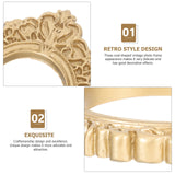 10 Pcs Golden Photo Frame Mini Vintage Picture Frames Antique - Rear View