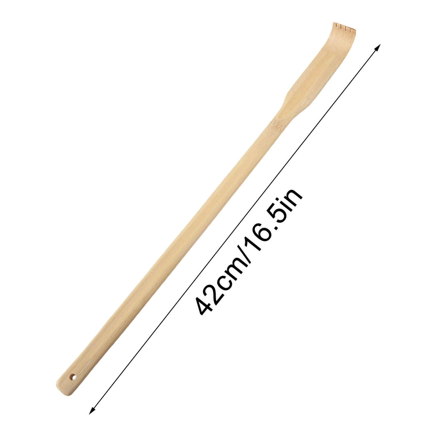 Bamboo Back Scratcher for Adults, Back Scratcher Massage Tool, Back Scratcher Rake Itching Relief Body Relaxation Massager Multicolor