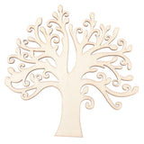 10pcs Family Tree Cutouts Craft, Unfinished Wood Tree Slices DIY Ornaments Decorative Hanging Wooden Chips for Wedding Party Crafts 4.9in