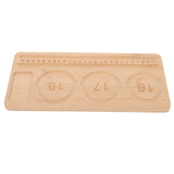 Wooden Sorting Tray Bracelet Helper to Put on Beading Board Child Travel Brown