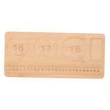 Wooden Sorting Tray Bracelet Helper to Put on Beading Board Child Travel Brown