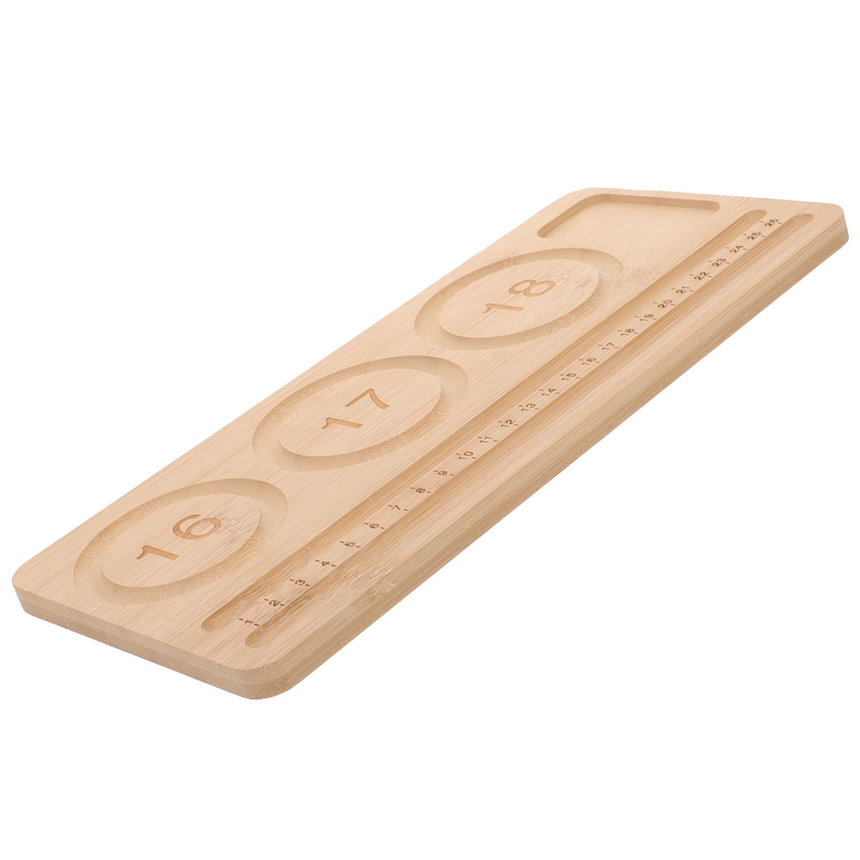 Wooden Sorting Tray Bracelet Helper to Put on Beading Board Child Travel Brown