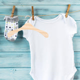 10 Pcs Mini Wooden Clothes Rack Hangers Clothing Kids Toys Baby - Front View