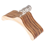 10 Pcs Mini Wooden Clothes Rack Hangers Clothing Kids Toys Baby - Top-Down View