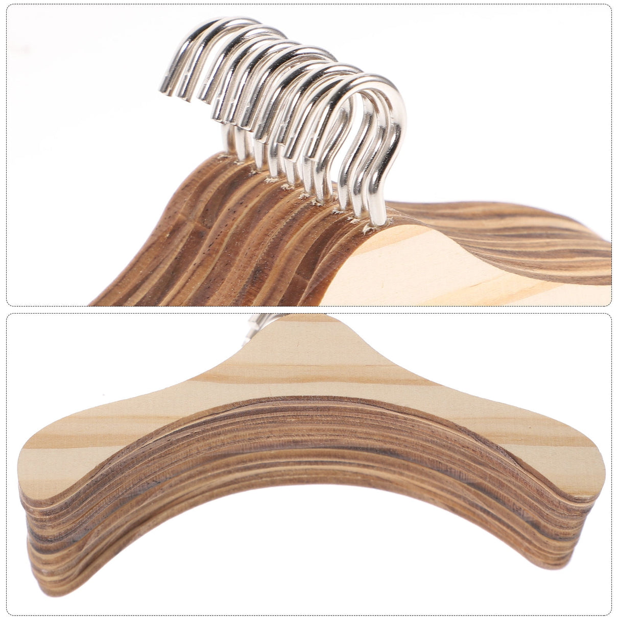 10 Pcs Mini Wooden Clothes Rack Hangers Clothing Kids Toys Baby