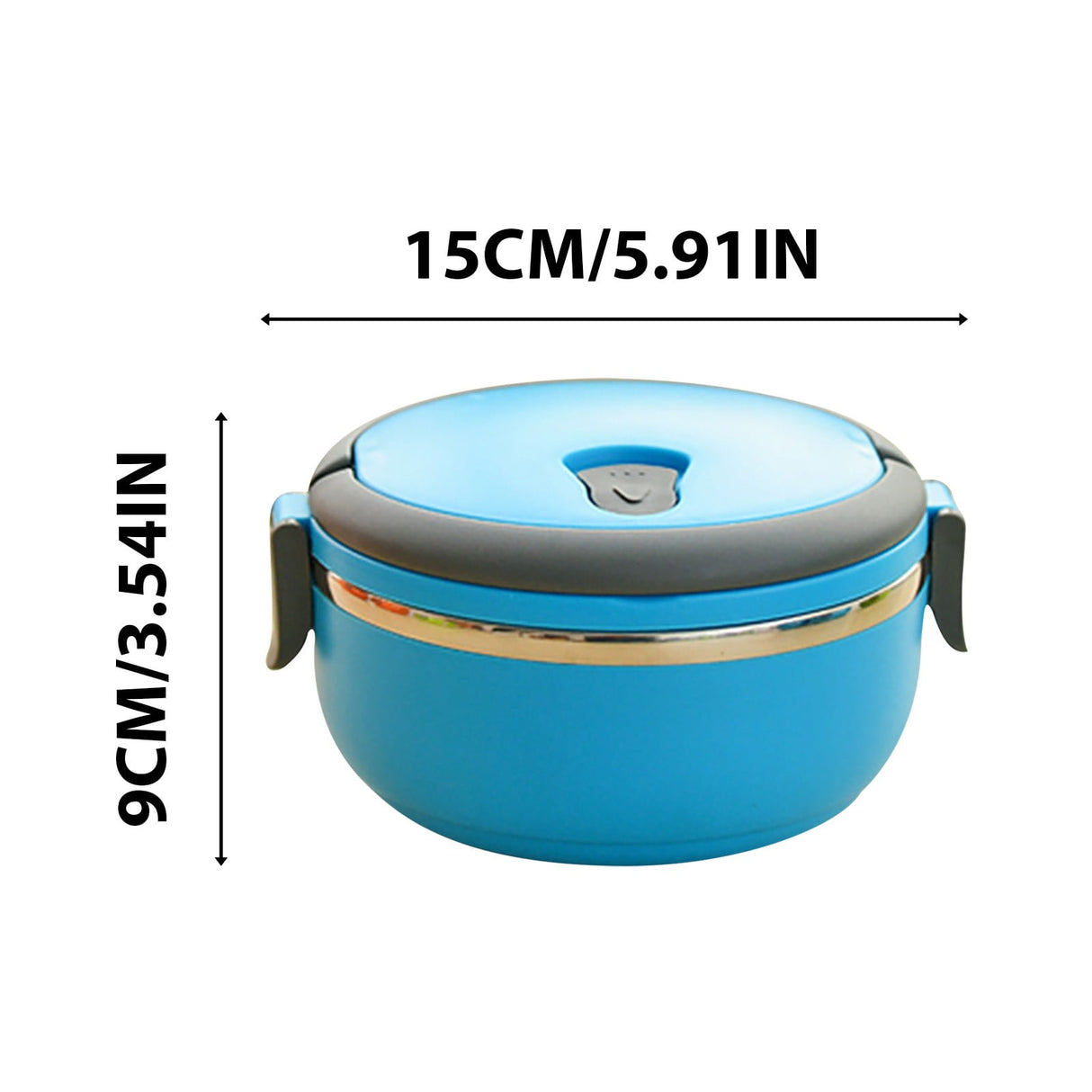 Lunch Box Containers for Hot Food, Portable Lunch Box Stainless Steel Insulated Food Storage Container for Outdoor Camping Picnic Blue