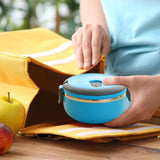 Lunch Box Containers for Hot Food, Portable Lunch Box Stainless Steel Insulated Food Storage Container for Outdoor Camping Picnic Blue