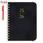 2025-2026 Planner, Academic Planner 2025-2026 from July 2025, June 2026, Weekly & Monthly Planner Spiral Bound with 12 Monthly Tabs Black