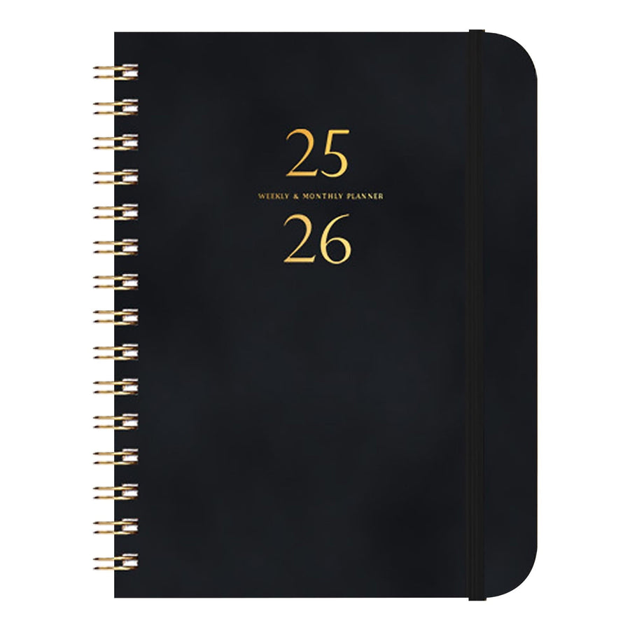 2025-2026 Planner, Academic Planner 2025-2026 from July 2025, June 2026, Weekly & Monthly Planner Spiral Bound with 12 Monthly Tabs Black