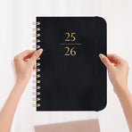 2025-2026 Planner, Academic Planner 2025-2026 from July 2025, June 2026, Weekly & Monthly Planner Spiral Bound with 12 Monthly Tabs Black